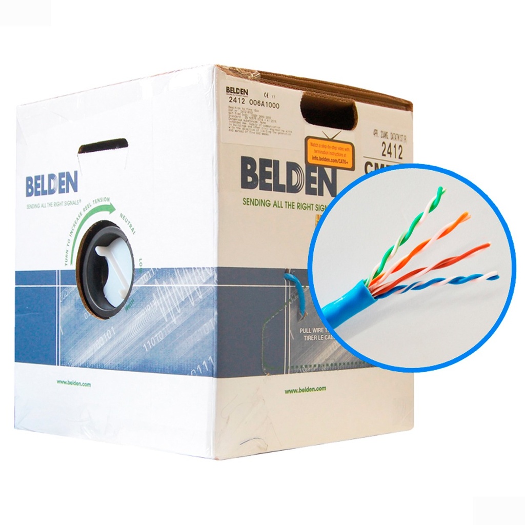 BELDEN JACK AX101326 RG45 AZUL COBRE NIQUEL DE PLÁSTICO CAT 6