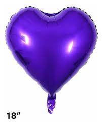 ADRILU GLOBO CORAZON MORADO TAMAÑO EXTRA CHICO-CORMOR