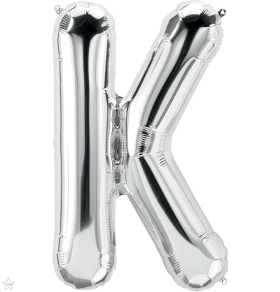 ADRILU GLOBO LETRA "K" PLATA 14" 35 CM-361458