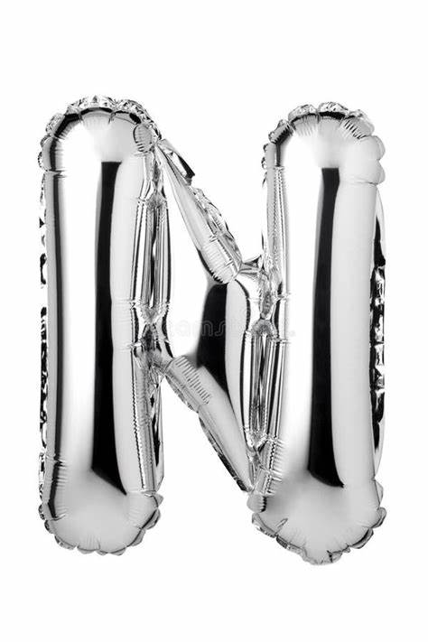 ADRILU GLOBO LETRA "N" PLATA 14" 35 CM-361489