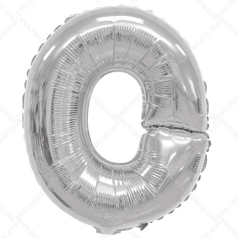 ADRILU GLOBO LETRA "O" PLATA 14" 35 CM-361502