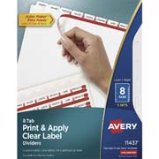 AVERY SEPARADOR BLANCO CARTA 8 DIVISIONES PESTAÑAS BLANCAS-11437