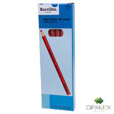 BARRILITO MARCADOR DE CERA ROJO-12MCR
