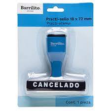 BARRILITO PRACTI-SELLO "CANCELADO" BLISTER-30003B