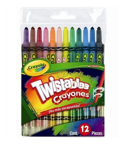 CRAYOLA CRAYONES TWISTABLES PAQ. CON 12 PZAS-52-0784-7501058207845