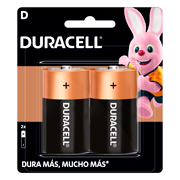 DURACELL PILA 300098 ALCALINA MN1300 TIPO D 1.5V PAQ. CON 2 PZAS