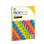 FACIA PAPEL BOND CARTA NEON AMARILLO PAQ. CON 100 HOJAS A8702075011A0SE-70749