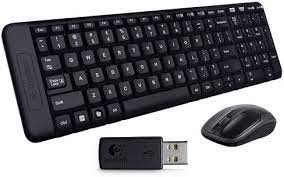 LOGITECH COMBO TECLADO Y MOUSE MK220 920-004430 INALAMBRICO / COLOR NEGRO