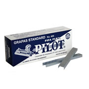 [PIL-GRA-P0024] PILOT GRAPAS ESTANDAR DE ACERO GALVANIZADO 400C PARA 25 HOJAS CAJA 5040 PZAS-P0024