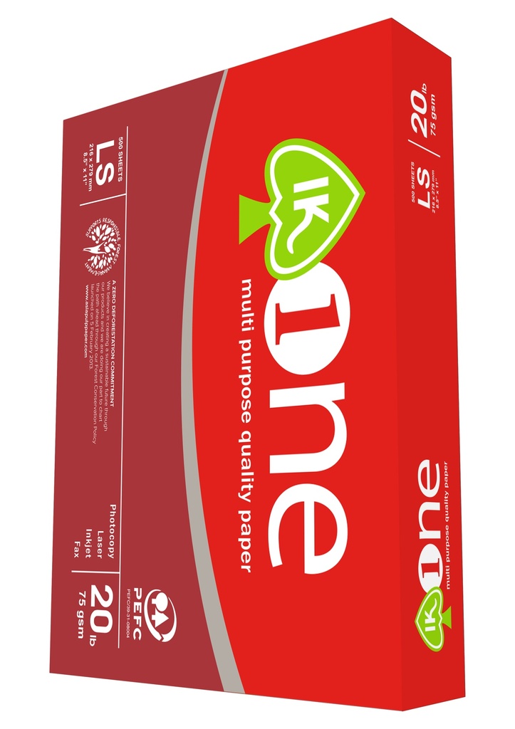 IK ONE PAPEL BOND 95% BLANCURA 70GR