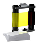 BADGY KIT IDM-CBGP0001C 1 RIBBON COLOR YMCKO PARA 100 IMPRESIONES MAS 100 TARJETAS