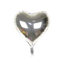 [ADR-GLO-342358] ADRILU GLOBO CORAZON PLATEADO TAMAÑO CHICO-342358