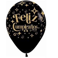 [ADR-GLO-442454] ADRILU GLOBO FELICITACION NEGRO TAMAÑO MEDIANO-442454