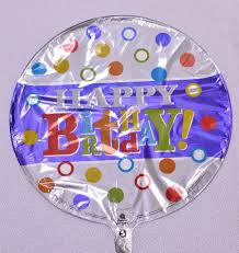 [ADR-GLO-490450] ADRILU GLOBO HAPPY BIRTHDAY (GRIS CON FRANJAS AZUL) TAMAÑO MEDIANO-490450