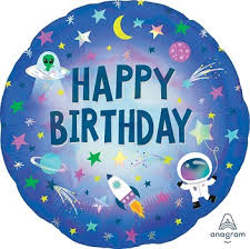 [ADR-GLO-416047] ADRILU GLOBO HAPPY BIRTHDAY AZUL METALICO CON ESTRELLAS TAMAÑO MEDIANO-416047