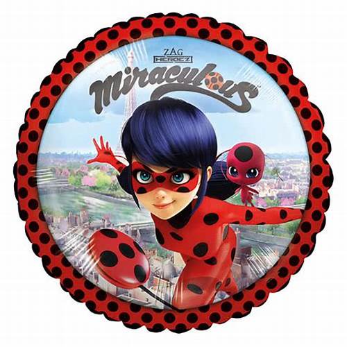 [ADR-GLO-390595] ADRILU GLOBO LADY BUG MIRACULOUS ROJO CON MOTAS NEGRAS TAMAÑO MEDIANO-390595