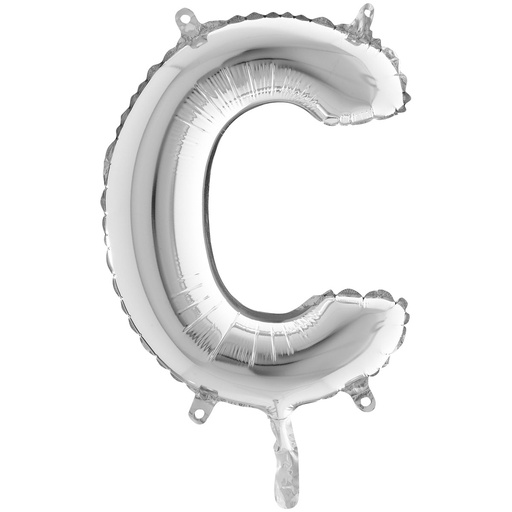 [ADR-GLO-361373] ADRILU GLOBO LETRA "C" PLATA 14" 35 CM-361373