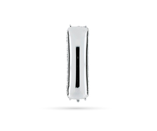 [ADR-GLO-361434] ADRILU GLOBO LETRA "I" PLATA 14" 35 CM-361434
