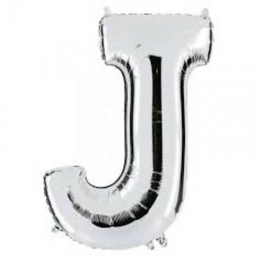 [ADR-GLO-361441] ADRILU GLOBO LETRA "J" PLATA 14" 35 CM-361441