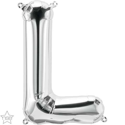 [ADR-GLO-361465] ADRILU GLOBO LETRA "L" PLATA 14" 35 CM-361465