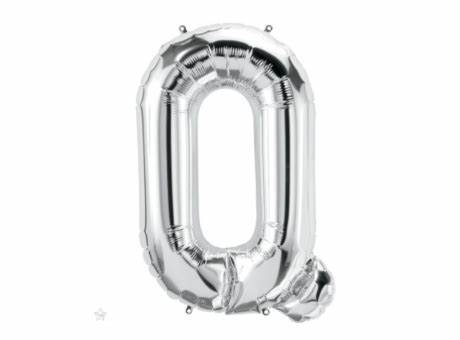 [ADR-GLO-LETRAQ] ADRILU GLOBO LETRA "Q" PLATA 14" 35 CM-LETRAQ