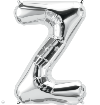 [ADR-GLO-361618] ADRILU GLOBO LETRA "Z" PLATA 14" 35 CM-361618
