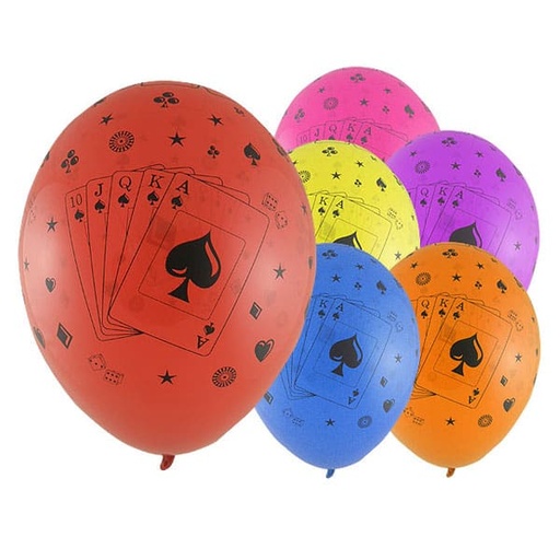 [ADR-GLO-433761] ADRILU GLOBO NAIPES ROJO TAMAÑO MEDIANO-433761