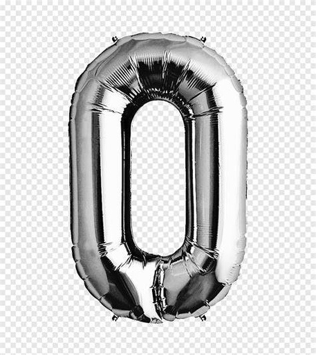 [ADR-GLO-363032] ADRILU GLOBO NUMERO "0" PLATA 14" 35 CM-363032