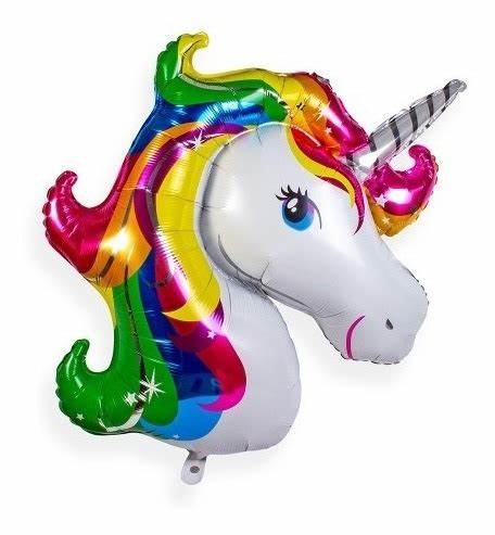 [ADR-GLO-112956] ADRILU GLOBO SILUETA UNICORNIO (COLOR ROSA CON BLANCO) TAMAÑO GRANDE-112956