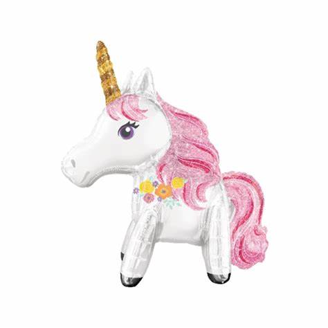 [ANA-GLO-312998] ANAGRAM GLOBO UNICORNIO BLANCO 24" LICENCIA-312998