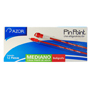 [AZO-BOL-301.6830RO] AZOR BOLIGRAFO PIN POINT PUNTO MEDIANO 1.0 MM COLOR ROJO CAJA CON 12 PZAS-6830RO