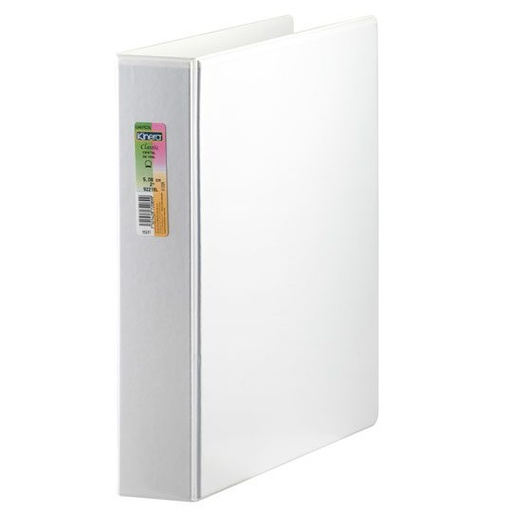 [AZO-CAR-302.9221BL] AZOR CARPETA HERRAJE EN "O" DE 2'' TAMAÑO OFICIO COLOR BLANCO-302.9221BL