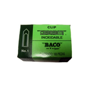 [BAC-CLI-CL009] BACO CLIP CUADRADO NO. 1 CAJA CON 100 PZAS-CL009