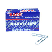 [BAC-CLI-CL019] BACO CLIP JUMBO TROPICALIZADO CAJA CON 100 PZAS-CL019
