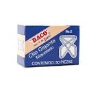 [BAC-CLI-CL016] BACO CLIP MARIPOSA GIGANTE NO. 2 NIQUELADO CAJA CON 50 PZAS-CL016