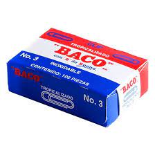 [BAC-CLI-CL005] BACO CLIP TROPICALIZADO NO 3 CAJA CON 100 PZAS-CL005