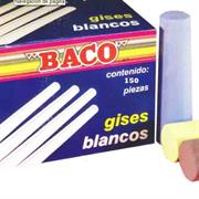 [BAC-GIS-GS004] BACO GIS MOLDEADO COLOR BLANCO CAJA CON 150 PZAS-GS004