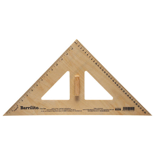 [BAR-ESC-RM3] BARRILITO ESCUADRA MADERA 45O-RM3