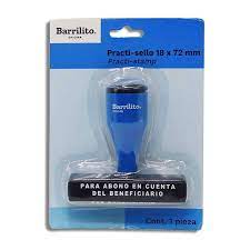 [BAR-SEL-30004B] BARRILITO PRACTI-SELLO " ABONO EN CUENTA DEL BENEFICIARIO" BLISTER-30004B