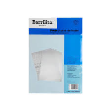 [BAR-PRO-PHO100] BARRILITO PROTECTOR DE HOJAS OFICIO LIGERO BOLSA CON 100-PHO100