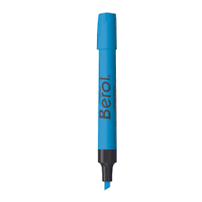 [BER-MAR-1776828PZ] BEROL MARCATEXTOS GRUESO PUNTA CINCEL COLOR AZUL-1776828