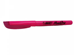 [BIC-RES-BLR12ROSPZ] BIC RESALTADOR BRITE LINER GRIP ROSA MARKING BL-12 PUNTA CINCEL PZA.