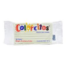 [COL-PLA-010BLA] COLORCITOS PLASTILINA EN BARRA 010 180G BLANCO-010BLA