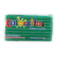 [COL-PLA-080VDEBR] COLORCITOS PLASTILINA EN BARRA 080 180G VERDE BRILLANTE-080VDEBR