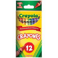 [CRA-CRA-523012] CRAYOLA CRAYONES ESTANDAR 9.21 X.7.9 CM CAJA CON 12 PZAS-52-3012-7501058201034