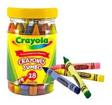 [CRA-CRA-520328] CRAYOLA CRAYONES JUMBO 10.16 X 1.27 CM BOTE CON 28 PZAS.-52-0328-7501058201539