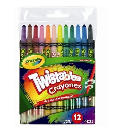 [CRA-CRA-520784] CRAYOLA CRAYONES TWISTABLES PAQ. CON 12 PZAS-52-0784-7501058207845