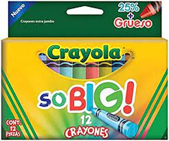 [CRA-CRA-521912] CRAYOLA SO BIG CRAYONES EXTRA JUMBO CAJA CON 12 PZAS.-52-1912-7501058219121