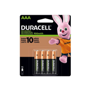 [DUR-PIL-303118] DURACELL BATERIAS 330311 RECARGABLE AAA 1.2 VOLTS 900MAH PAQ. CON 4 PZAS