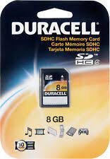 [DUR-MEM-SD8GB] DURACELL MEMORIA SD 8GB PN DU-SD-8192-R-804272727944